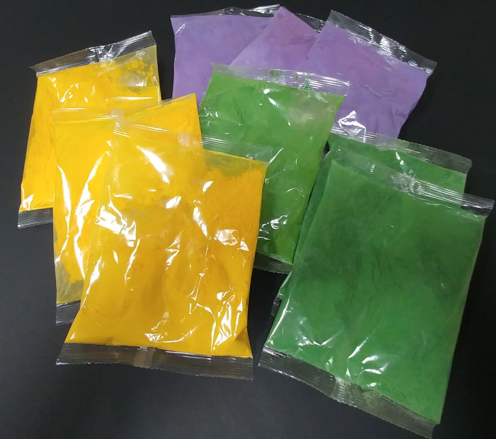 mardi gras color powder