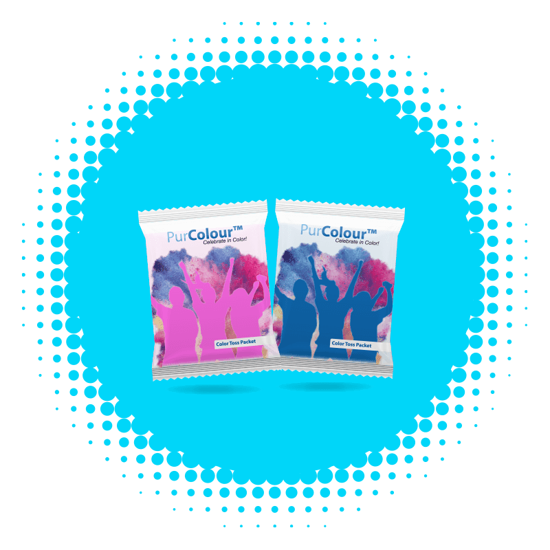 PurColour gender reveal color powder packets