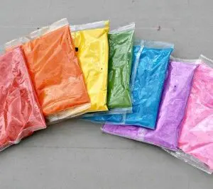Celebration colors: Red, Orange, Yellow, Green, Blue, Purple and Pink