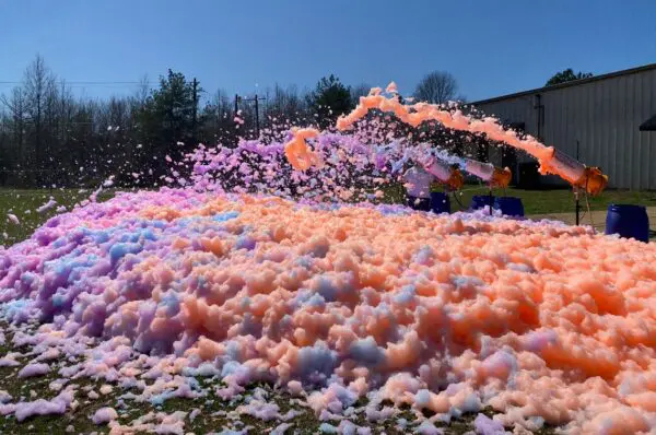 Orange Liquid Color Foam
