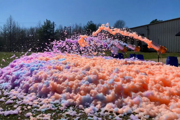Orange Liquid Color Foam