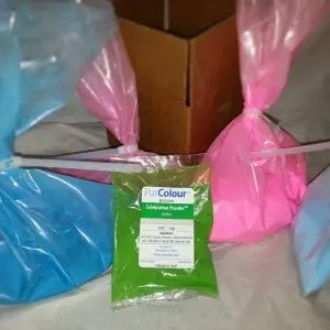 PurColour gneder reveal kit blue, pink and test bag of color