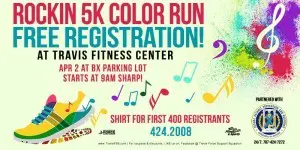 PurColour color powder at Travis Air Force base rockin 5k