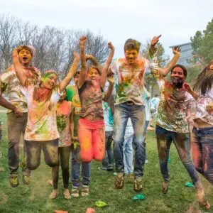 Holi celebrated at university