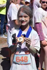 PurColour powder at a 5k fun with excersie