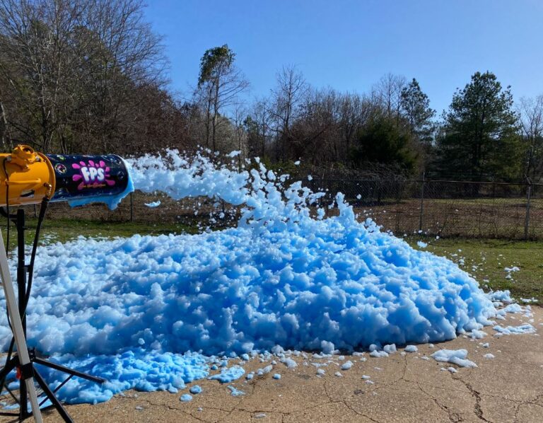 Blue Liquid Color Foam