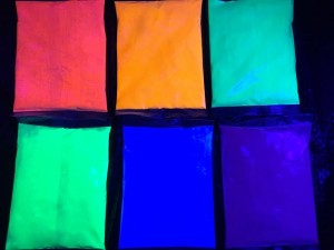 PurColour Color Powder AfterDark Bags under UV Lighting