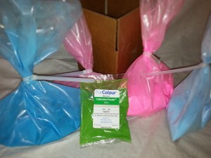 PurColour gneder reveal kit blue, pink and test bag of color