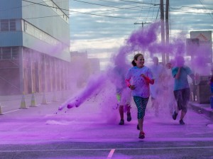Relay for Life Color Run Wayne County | Celebration Purple Station