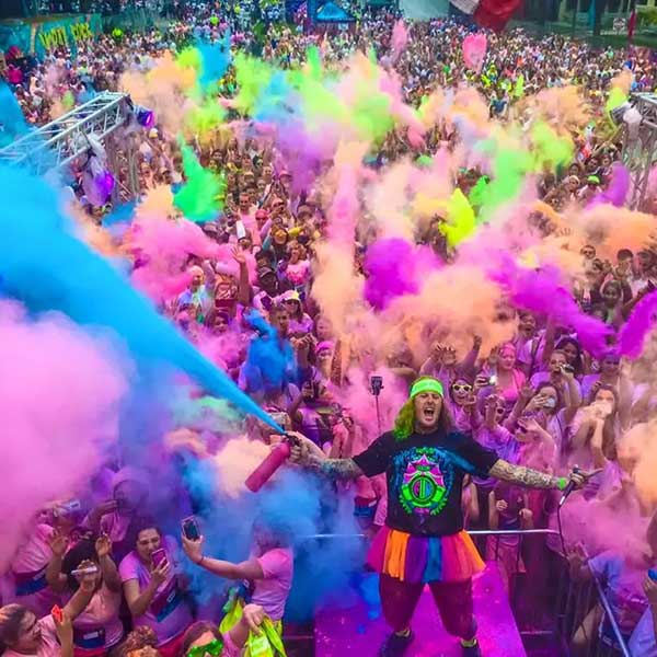 PurColour Retro 80s Neon Color Powder Party Kit