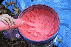  PurColour | Use 5 Gallon Buckets filled with Celebration Powder (color powder) for easy refill at color station.